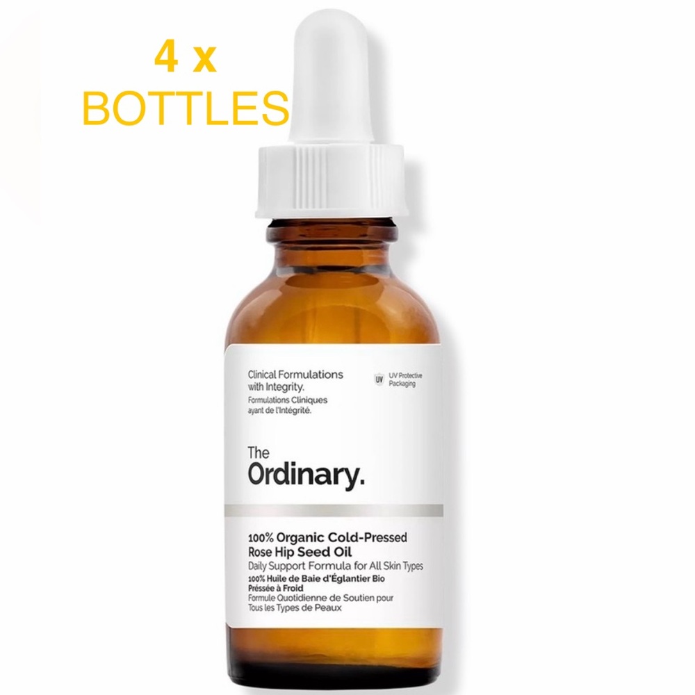 🆕 4 PACKS THE ORDINARY 100% ORGANIC COLD PRESSED ROSEHIP SEED OIL
